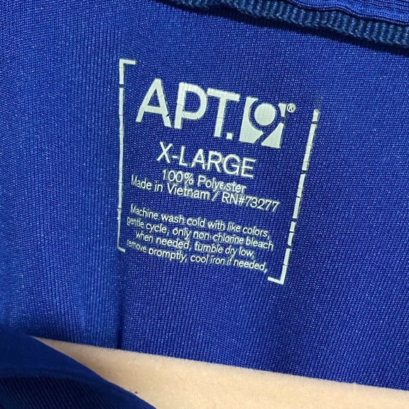 APT. 9 Blue Polo Shirt - Picture 2 of 5